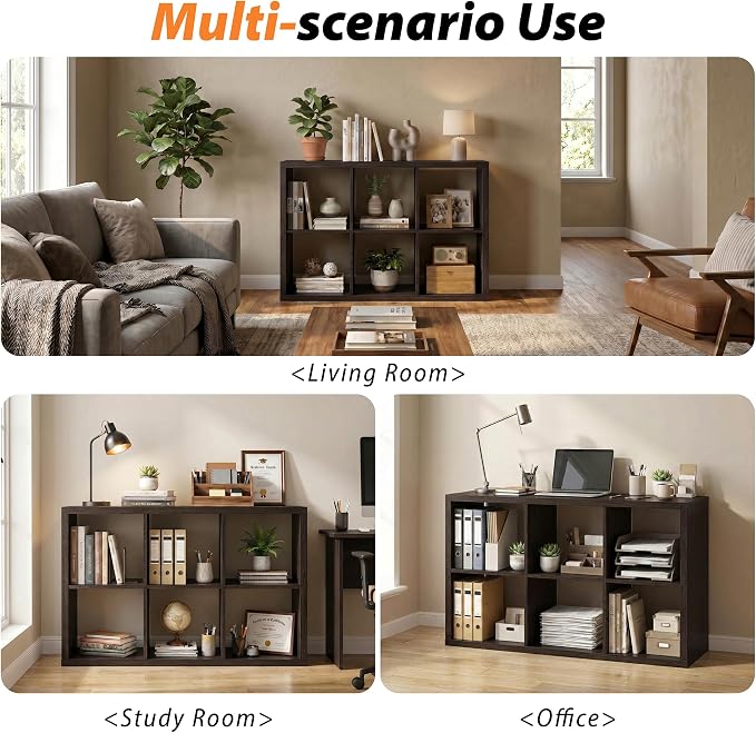 WannabeMyself【2026 Wooden Thick Frame】 6 Cube Storage Organizer - Image 6