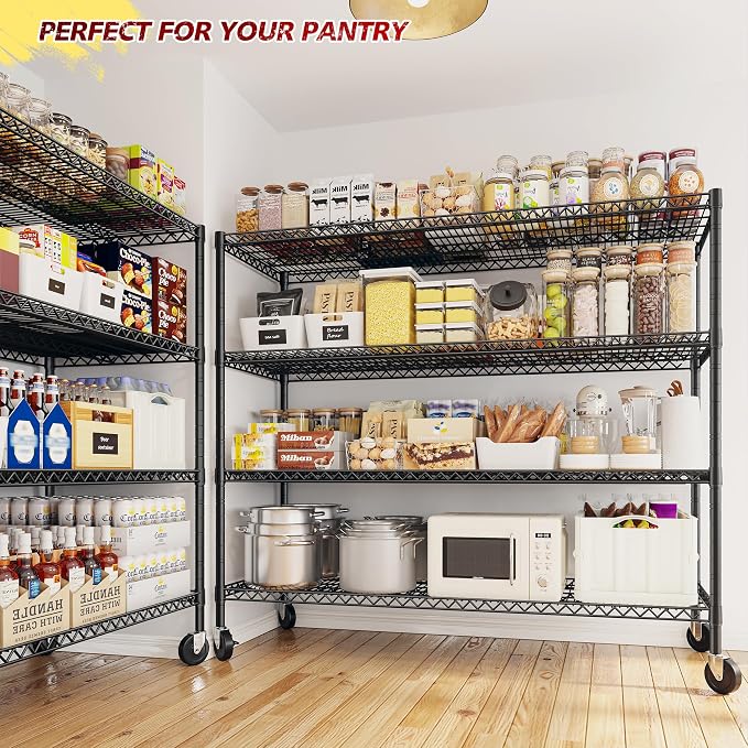REIBII 75.6" H Storage Shelves Metal Shelving Unit - Image 2