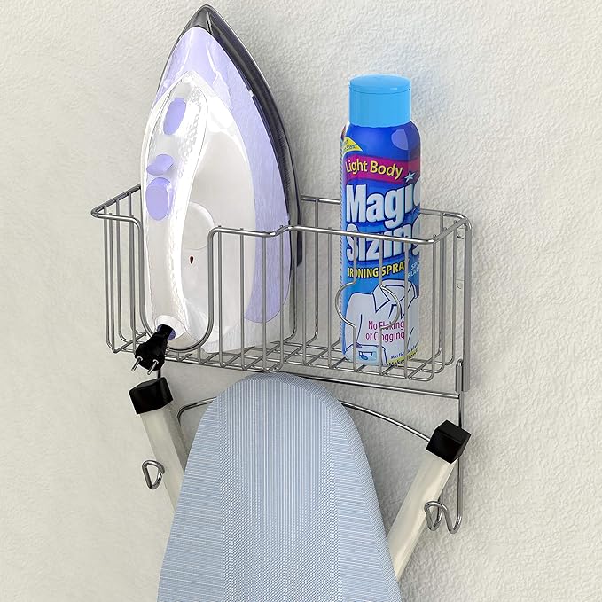 Simple Houseware Over-The-Door/Wall-Mount Ironing Board Holder - Image 3