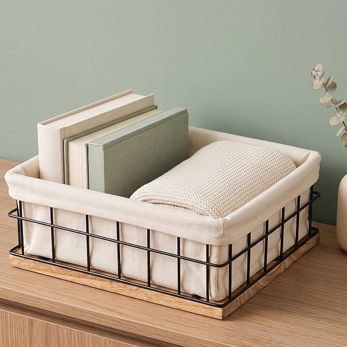 Metal Baskets for Organizing by AuraNest