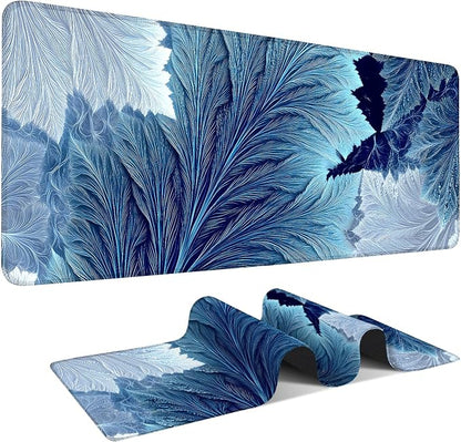 Leaves Gaming Mouse Pad 31.5"x11.8"Desk Mat Anti-Slip Rubber Base & Durable by ANNAQUEEN