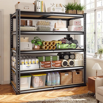 72.2" H Garage Shelves 2230LBS Storage Shelves, 5 Tier Adjustable Metal Shelving - Image 2