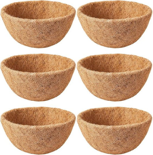 6 Pack 14 Inch Coco Liners for Hanging Baskets by EINYEXW