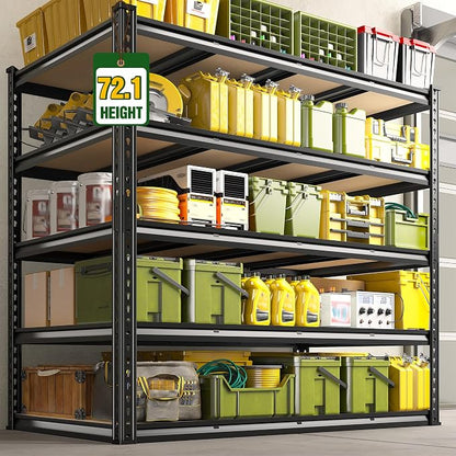 55.1" W Garage Shelves 2230LBS Storage Shelves, 5 Tier Adjustable Metal Shelving - Image 8