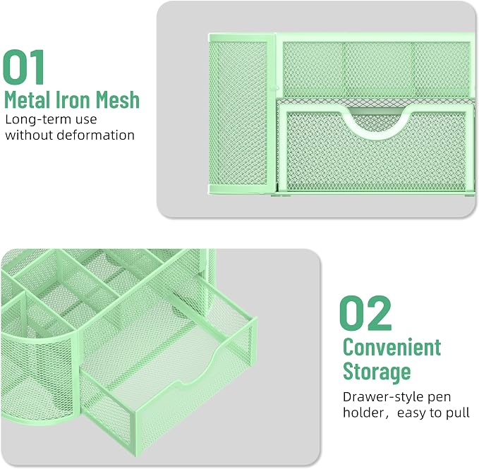 SUPEASY Mesh Desk Organizer, Desk Accessories & Workspace Organizers - Image 5