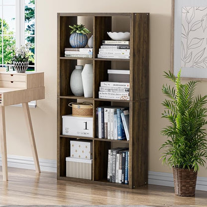 Cube Storage Organizer Bookcase, Decorative 11 inch Open Back Cubical Shelf - Image 2
