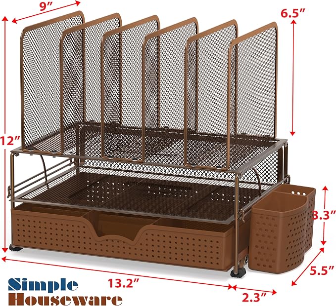 Simple Houseware Desk File Organizer - Image 2