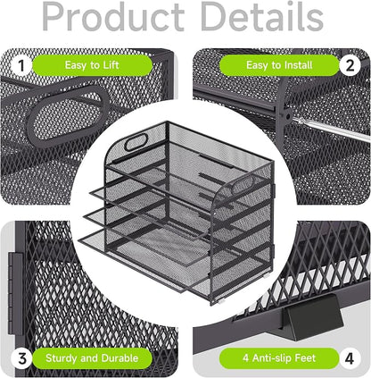 Cawukege 5 Tier Paper Organizer - Image 4