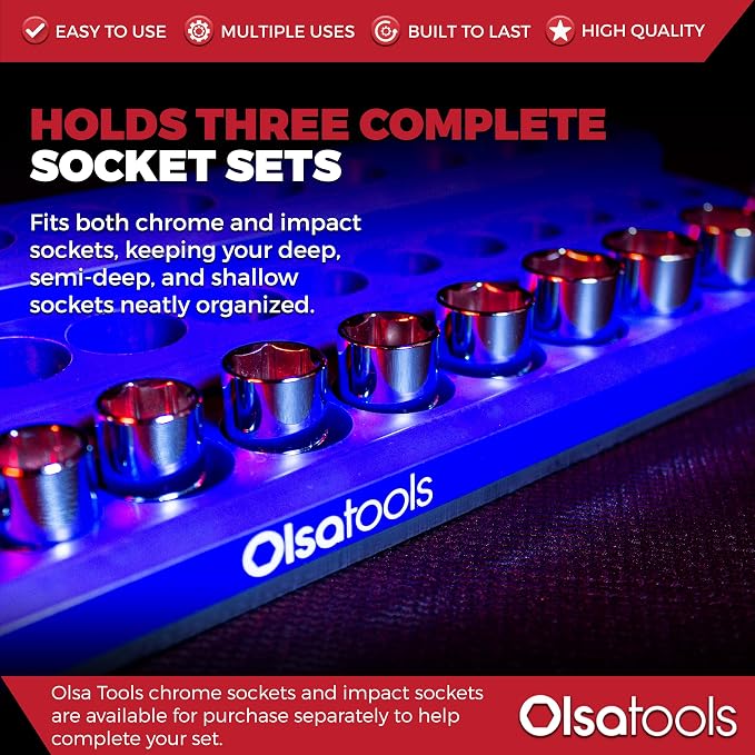Olsa Tools Magnetic Socket Organizer - Image 3