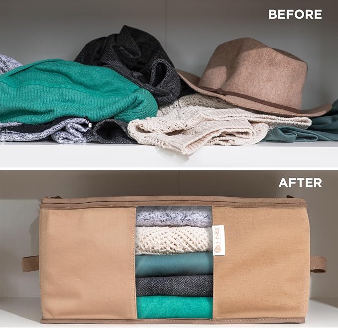 Cedar Clothes Storage Bag Organizer – Protects from Moths, Dirt & Dust – Set of - Image 8
