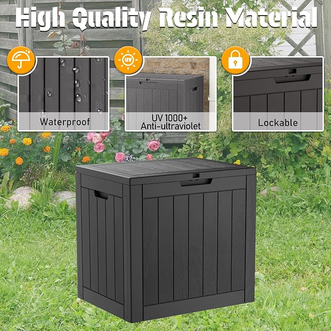 NUNU LAB 35 Gallon Outdoor Storage Box Waterproof, Outside Package Delivery - Image 5