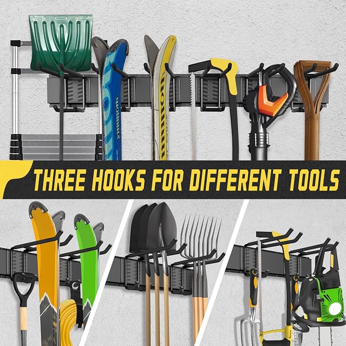 Garage Wall Organizer, Garden Tool Organizer 99in - Image 6