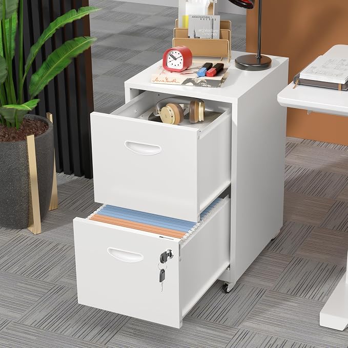 2 Drawer Mobile File Cabinet - Image 2