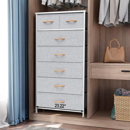 Fabric Dresser with 7 Drawers, Vertical Storage Tower | Sturdy Steel Frame - Image 2