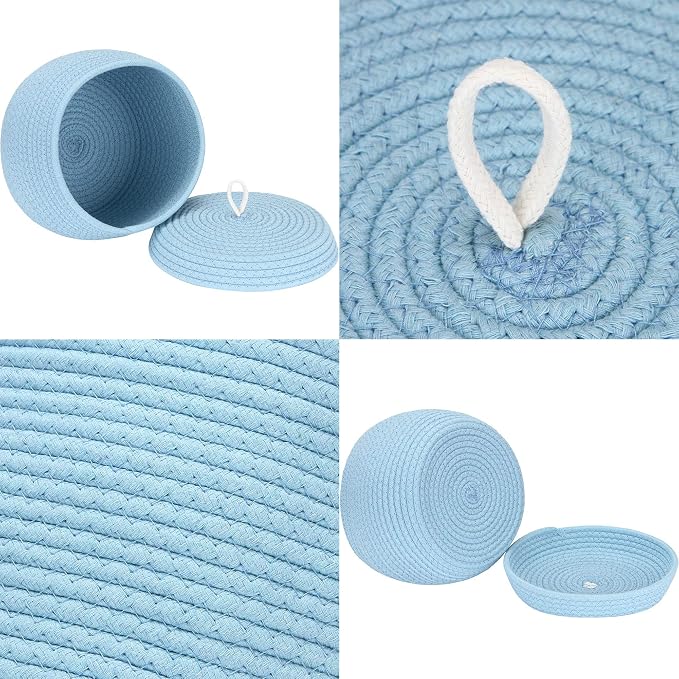 Sea Team Round Cotton Rope Storage Basket - Image 4