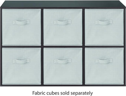 Whitmor 6 Cube Bookcase, 3 Tier Stackable MDF Bookself, Open Storage Display - Image 7