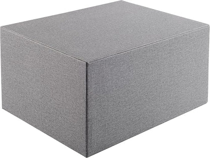 Cloth-effect Faux Leather Desk Organizer File Cabinet Executive Office Supplies - Image 5