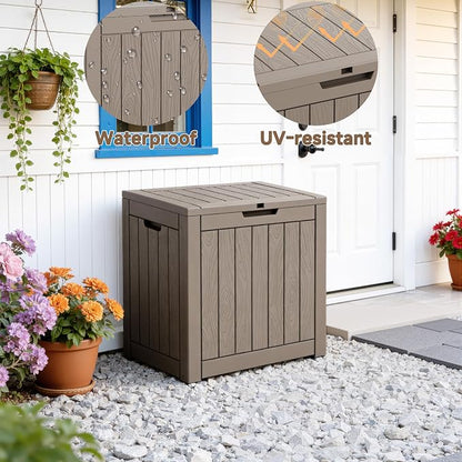 35 Gallon Waterproof Outdoor Storage Box, Deck Boxs - Image 6