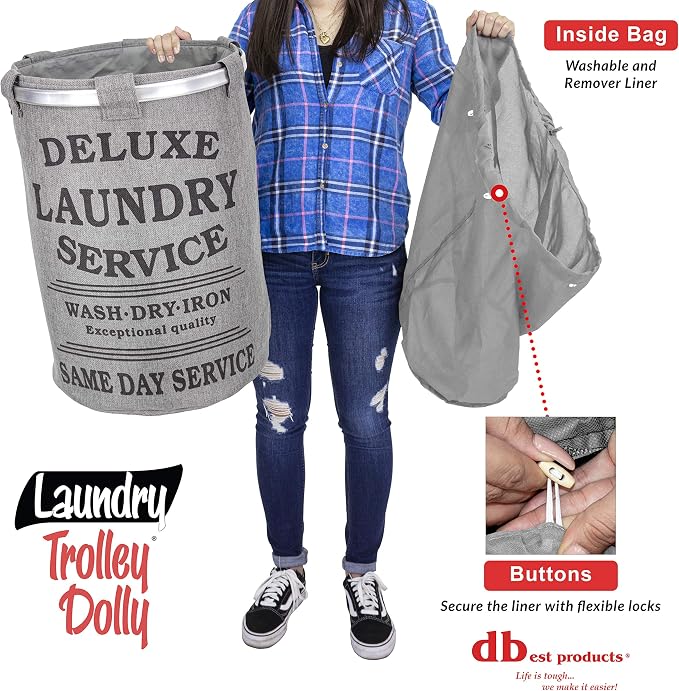 dbest products Laundry Trolley Dolly - Image 4