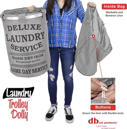 dbest products Laundry Trolley Dolly - Image 4