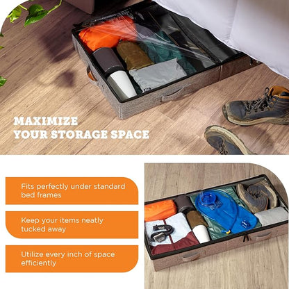 storageLAB Under Bed Storage Containers, Low Profile Underbed Organizers - Image 6