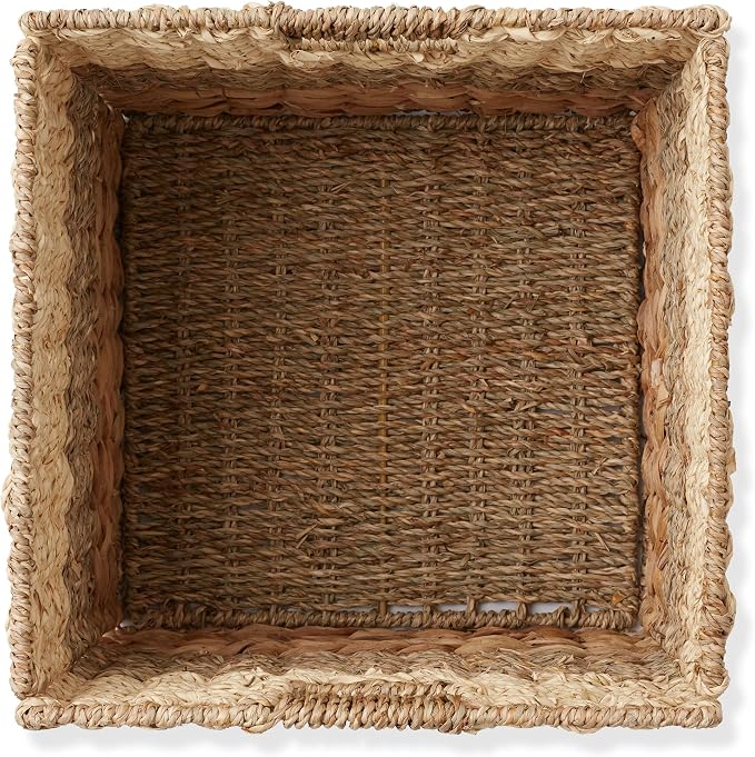 Casafield 13" x 13" Mixed Weave Storage Baskets, Natural - Image 6