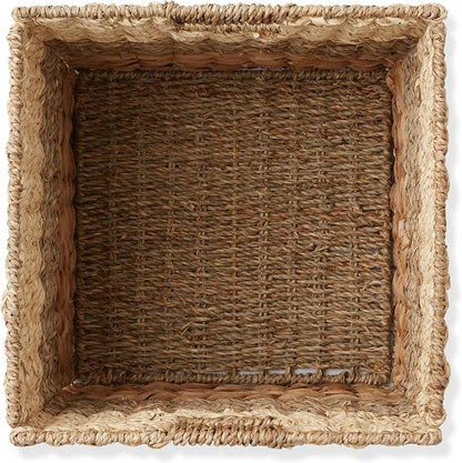 Casafield 12" x 12" Mixed Weave Storage Baskets, Natural - Image 6