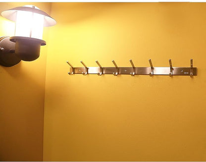 WEBI Heavy Duty Stainless Steel 304 Hook Rail Coat Rack, Great Home Storage & - Image 7