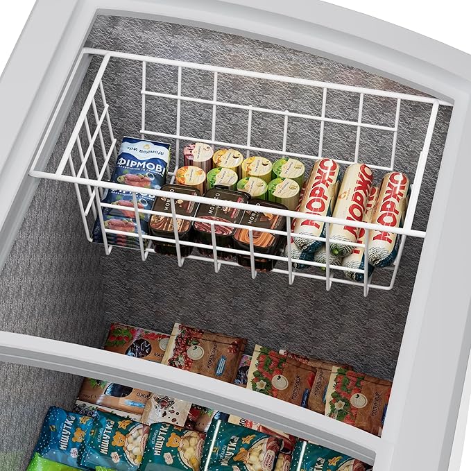 SANNO 17.5in Chest Freezer Basket, Freezer Organizer Bins, Sturdy Metal Wire - Image 6