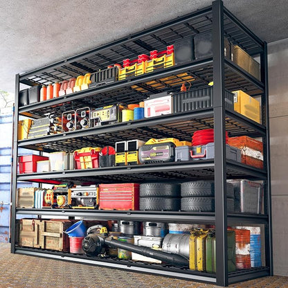 REIBII 60" W Garage Shelving, 3000LBS Storage Shelves, 6 Tier Heavy Duty - Image 8