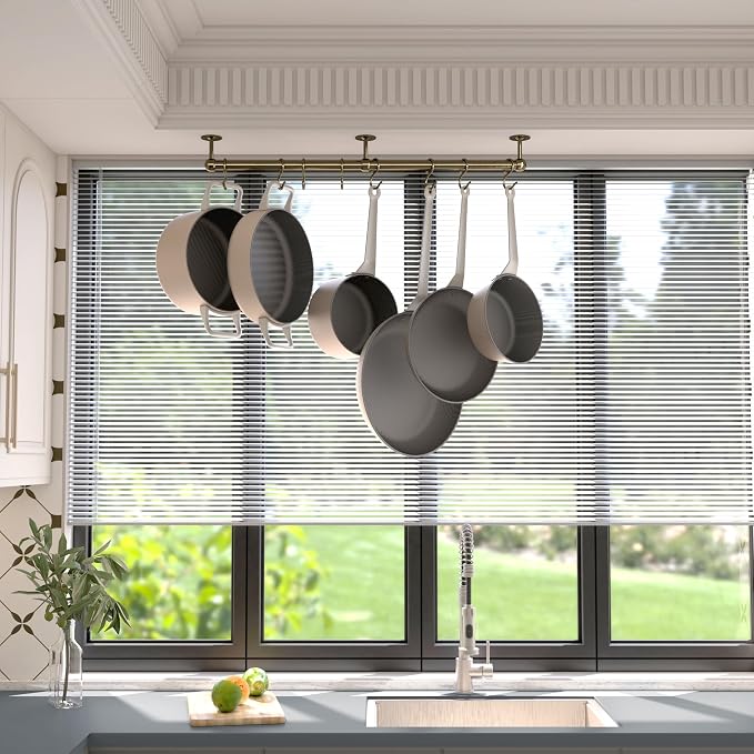 ROTHLEY Stainless Steel Hanging Pot Rack Hanger: 23.7 Inch Pot and Pan Hanger - Image 5