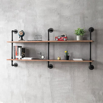 HDDFER Floating Shelves for Wall Laundry Room Shelves Bookshelf Industrial Pipe - Image 4