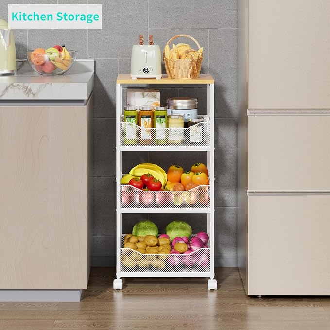 HapiRm Fruit Basket Kitchen Cart - Image 7