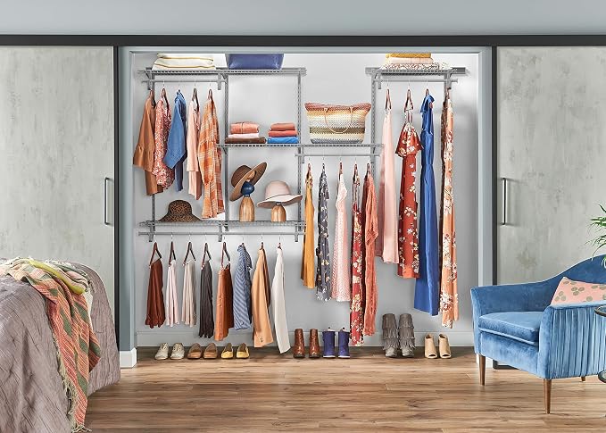 ClosetMaid ShelfTrack Wire Closet Organizer System, Adjustable from 5 to 8 Ft. - Image 2