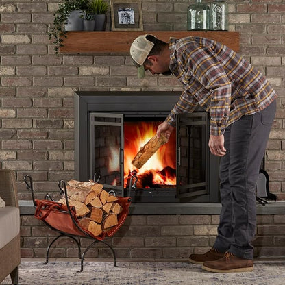 UniFlame Olde World Iron Firewood Log Holder - Image 4