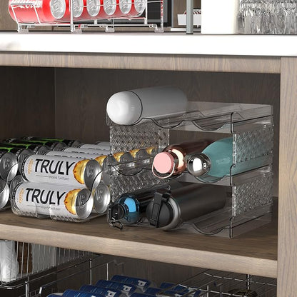 Simple Houseware 3-Tier Stackable Water Bottle Storage Organizer, and - Image 7