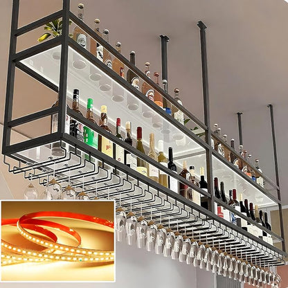 59IN Acrylic Ceiling Wine Glass Rack - Image 2
