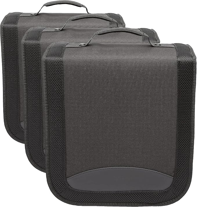 Amazon Basics Polyester CD/DVD Portable Storage Binder, 400-capacity by AmazonBasics