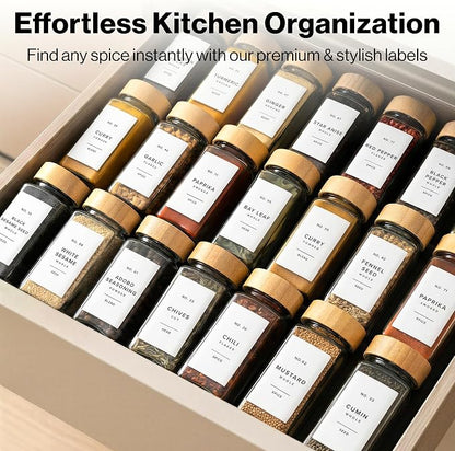 Minimalist Spice Jar Labels Self-Adhesive - Image 3