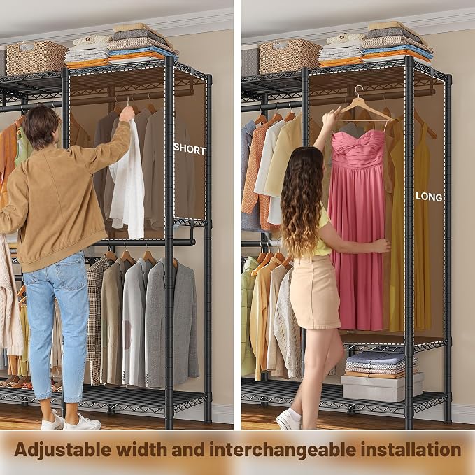 Raybee Clothes Rack Heavy Duty 1100 LBS Capacity Clothing Racks - Image 5
