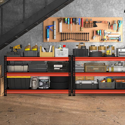 48" W Garage Shelving Heavy Duty, 1500LBS Loads Adjustable Garage Storage - Image 2