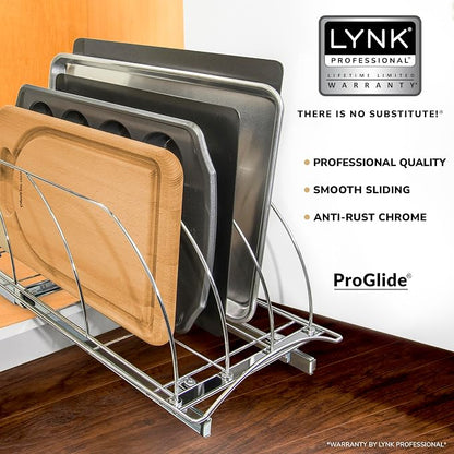 LYNK PROFESSIONAL® Pull Out Cutting Board, Cookie Sheet, and Baking Pan - Image 2