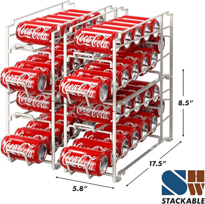 Simple Houseware Soda Can Organizer Stackable Rack Dispenser - Image 2