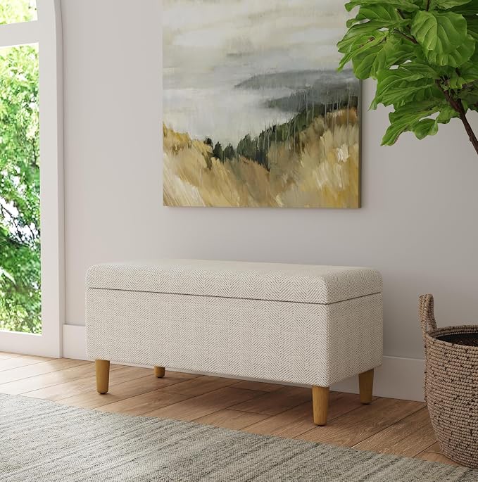 HomePop Malmo 36" Storage Bench - Image 2