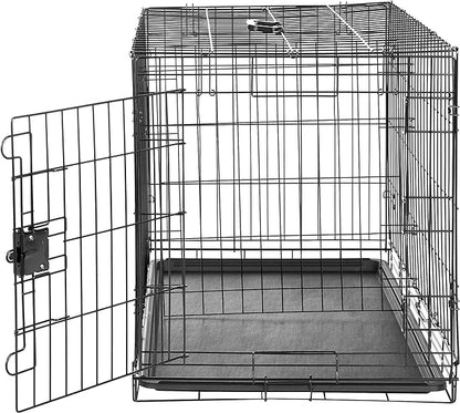 Amazon Basics Durable, Collapsible, Portable Metal Wire Dog Crate - Image 3