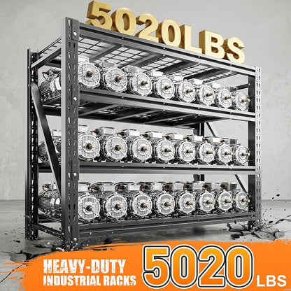 REIBII 5020LBS Heavy Duty Garage Shelving, 60.2"W Large Metal Storage Shelves - Image 4