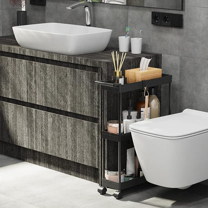 Simple Houseware 3-Tier Slim/Narrow Storage Cart - Image 5