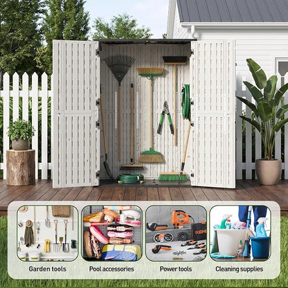65 Cu.Ft Resin Outdoor Storage Shed - Image 4