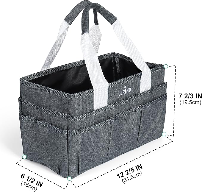 JJRING Craft Organizer Tote Bag, Art Storage Caddy - Image 2