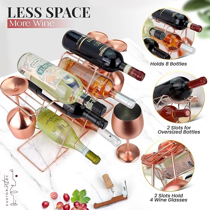 Gusto Nostro Countertop Wine Rack - Image 4